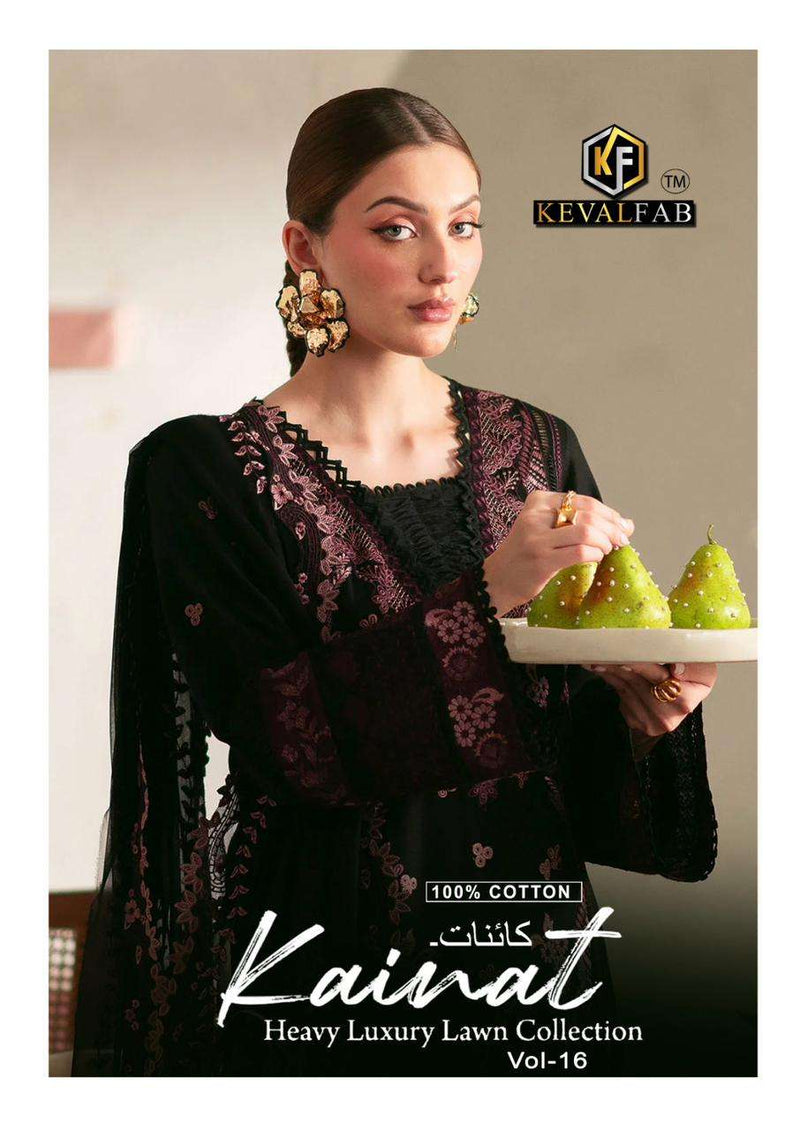 Keval Fab Kainat Vol 16 Pure Heavy Lawn Cotton Print Pakistani Pret