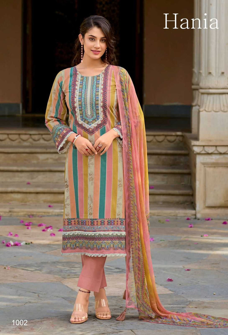 Kilory Trendz Hania Lawn Cotton With Fancy Embroidery Work Salwar Suit