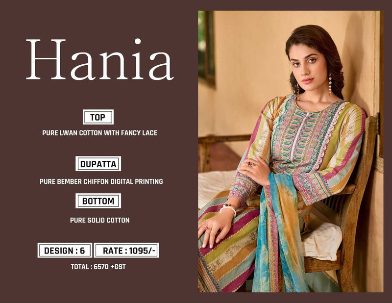 Kilory Trendz Hania Lawn Cotton With Fancy Embroidery Work Salwar Suit