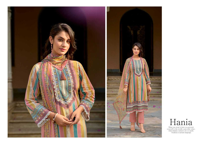 Kilory Trendz Hania Lawn Cotton With Fancy Embroidery Work Salwar Suit