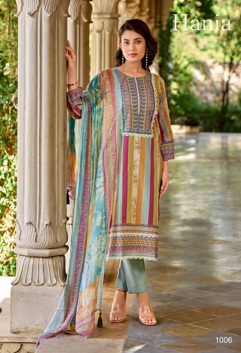 Kilory Trendz Hania Lawn Cotton With Fancy Embroidery Work Salwar Suit