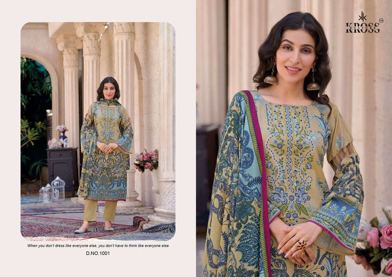 Kross Kulture Naira Cotton With Exclusive Self Embroidery Work Fancy Designer Salwar Kameez
