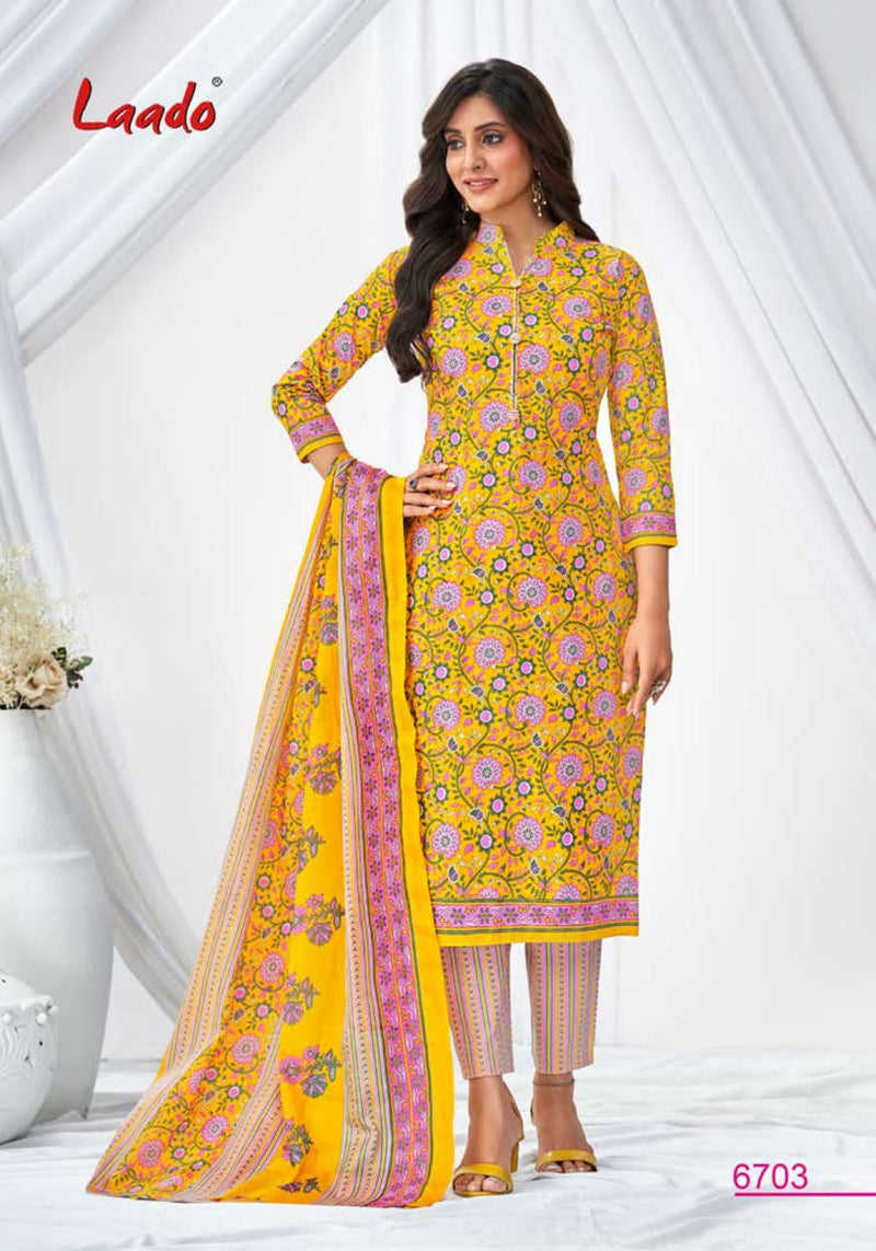 Laado Vol 67 Pure Cotton Printed Daily Wear Salwar Kameez