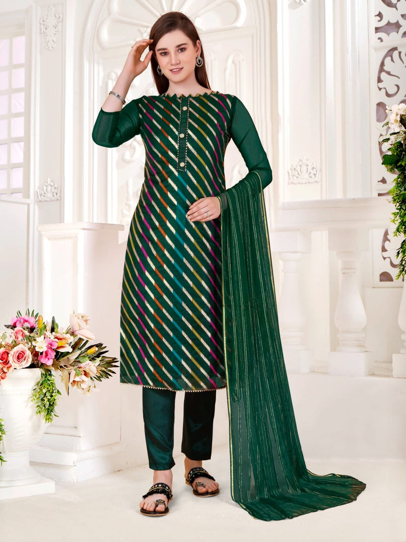 Mf Organza Lahariya Organza Salwar Suits Material