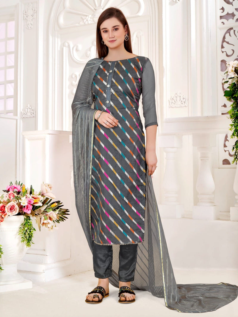 Mf Organza Lahariya Organza Salwar Suits Material