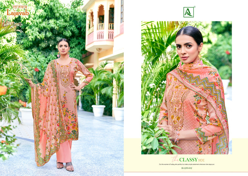 Alok Suits Lajawab Jam Cotton Fancy Embroidery Work Salwar Suit Collection
