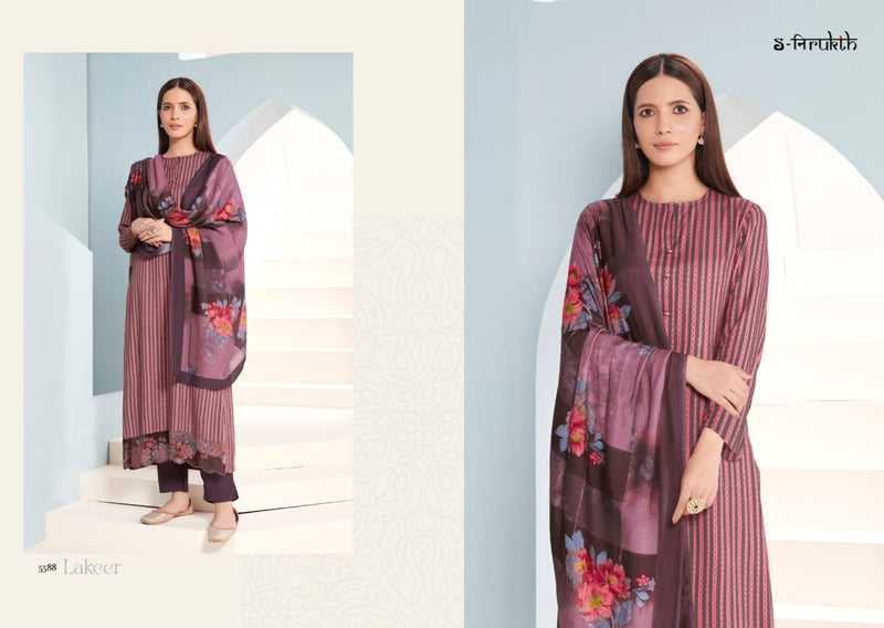 S Nirukth Lakeer Cotton Digital Print With Embroidery Work Suits