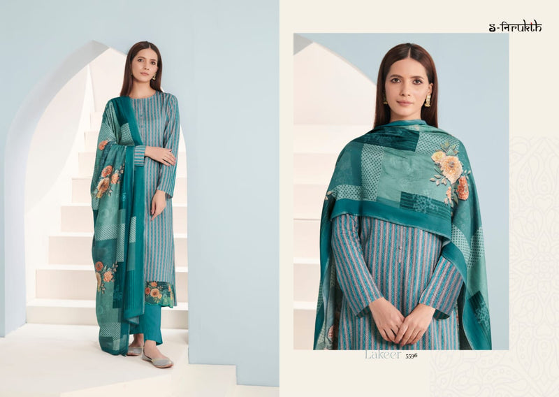S Nirukth Lakeer Cotton Digital Print With Embroidery Work Suits