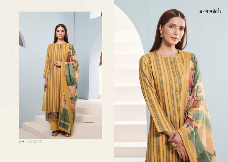S Nirukth Lakeer Cotton Digital Print With Embroidery Work Suits
