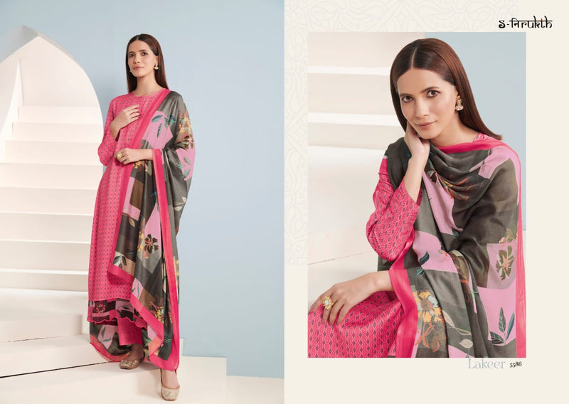 S Nirukth Lakeer Cotton Digital Print With Embroidery Work Suits