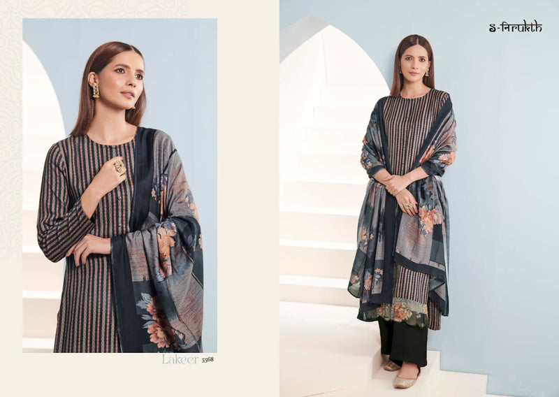S Nirukth Lakeer Cotton Digital Print With Embroidery Work Suits