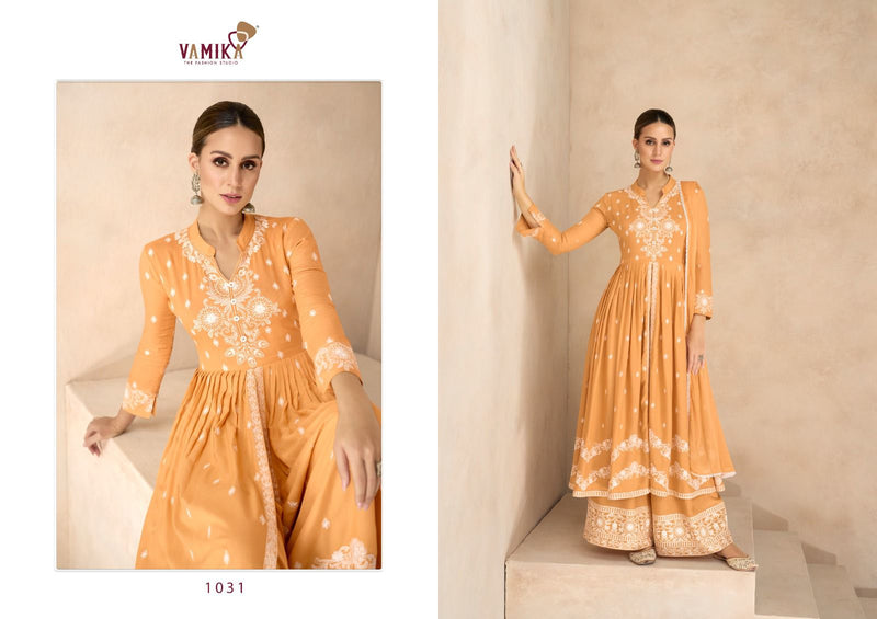 Vamika Lakhnavi Vol 6 Rayon With Beautiful Thered Work Designer Ready Made Suit