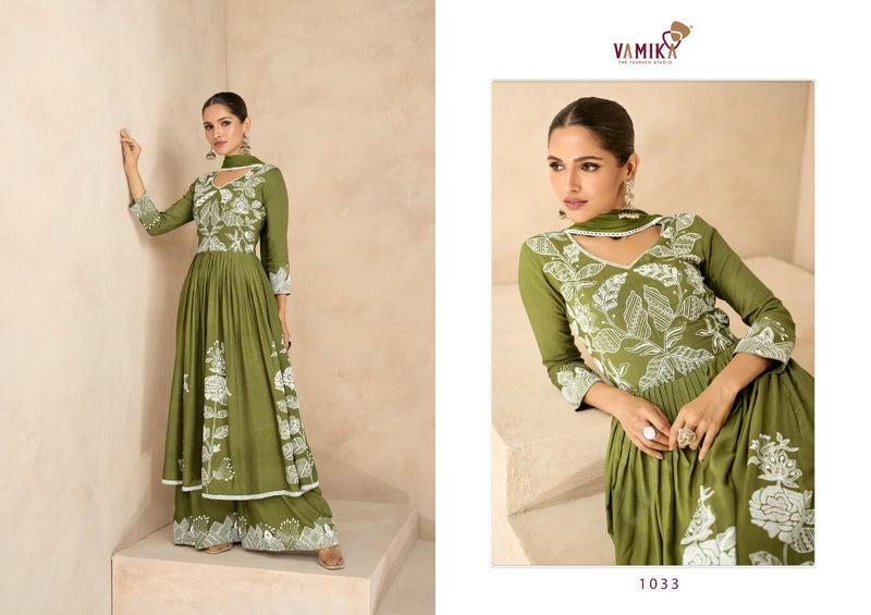 Vamika Lakhnavi Vol 6 Rayon With Beautiful Thered Work Designer Ready Made Suit