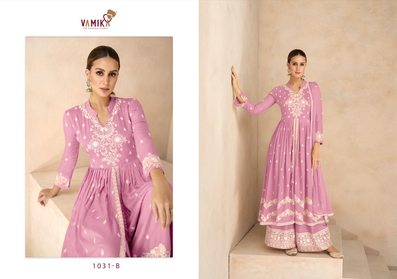 Vamika Lakhnavi Vol 6 Gold Rayon With Beautiful Designer Readymade Suit Collection