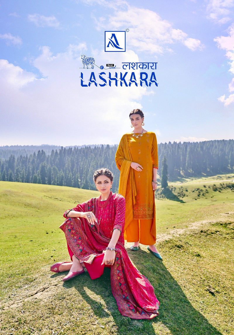 Alok Suit Lashkara Pashmina Designer Handwork Designer Suit Collection