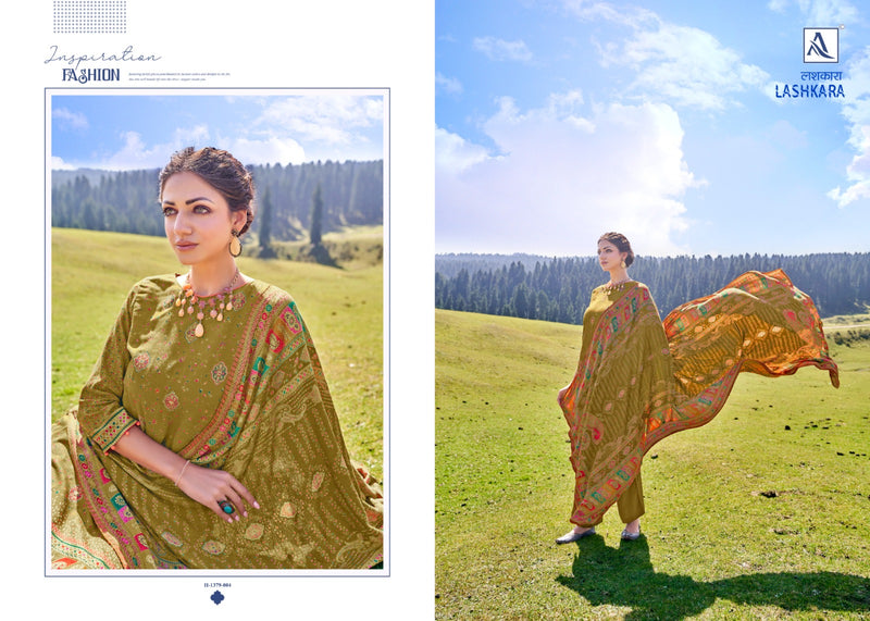 Alok Suit Lashkara Pashmina Designer Handwork Designer Suit Collection