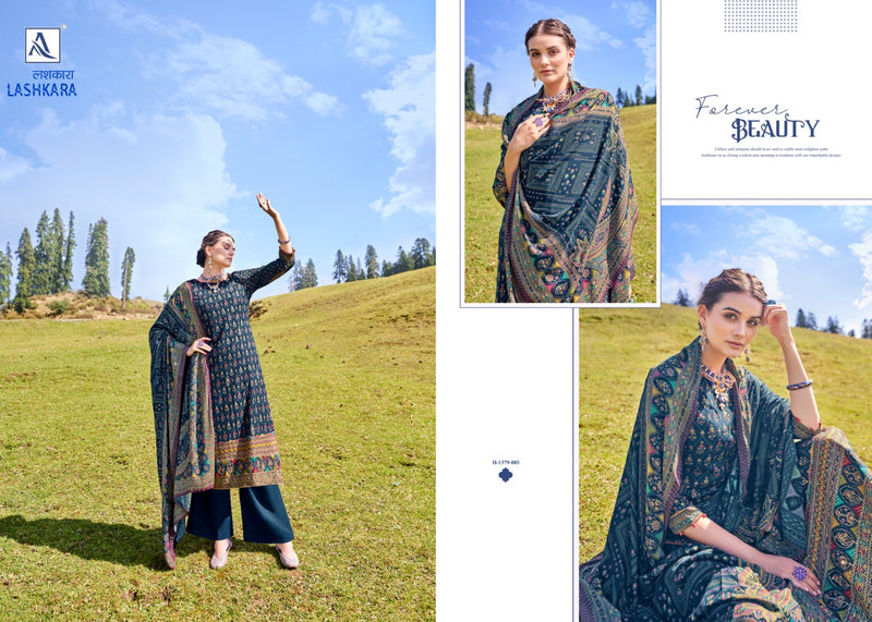 Alok Suit Lashkara Pashmina Designer Handwork Designer Suit Collection