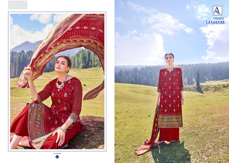 Alok Suit Lashkara Pashmina Designer Handwork Designer Suit Collection