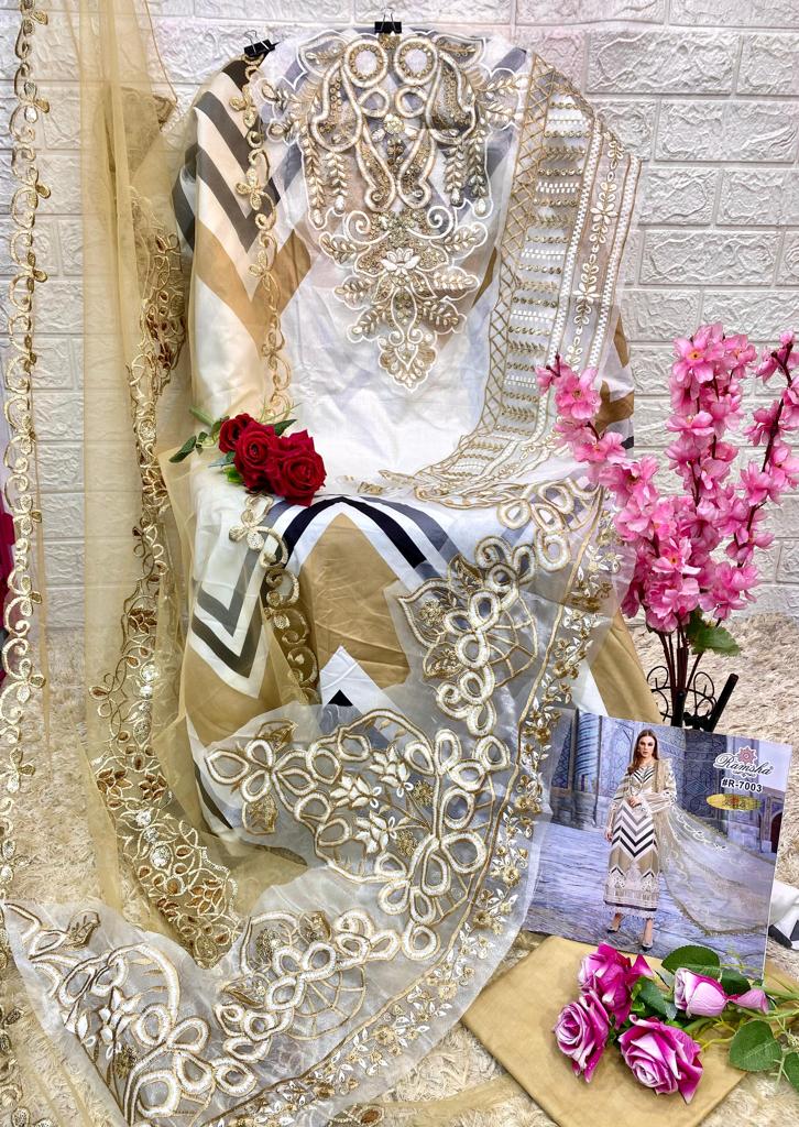 Ramsha Riwaj Lawn Collection Cotton Embroidery Work Suits Collection