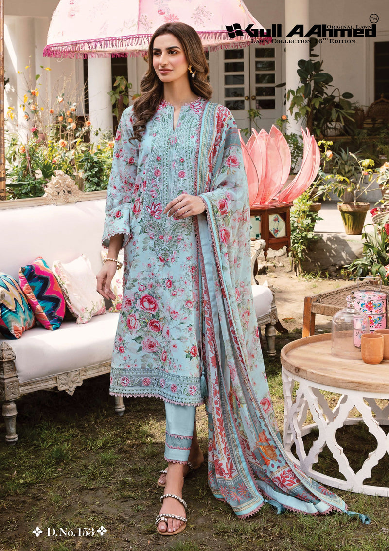Gull Aahmed Lawn Collection Vol 16 Lawn Cotton Digital Printed Salwar Kameez