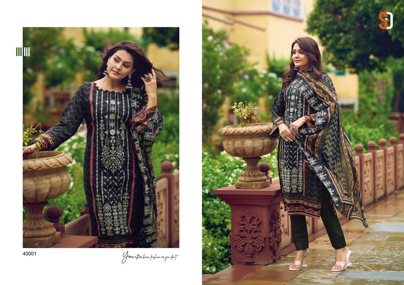 Sharaddha Designer Bin Saeed Lawn Collection Vol 4 Printed Lawn Cotton With Embroidery Work Suits