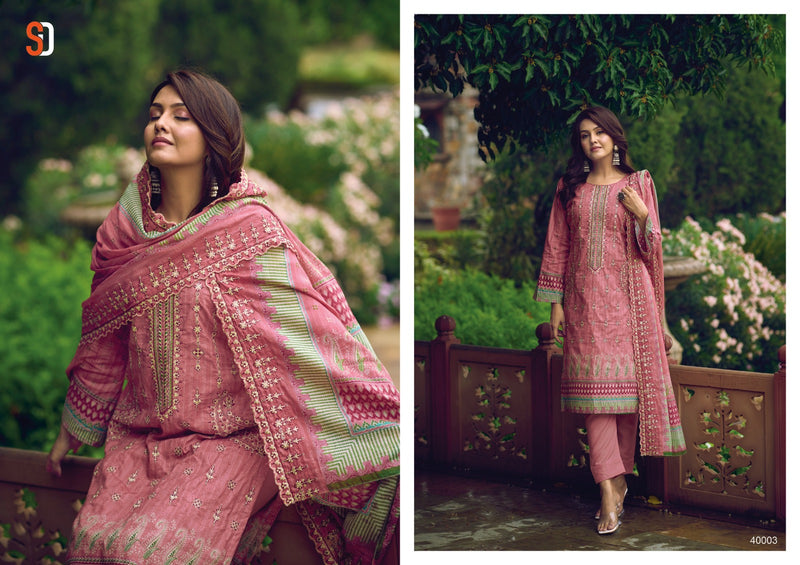 Sharaddha Designer Bin Saeed Lawn Collection Vol 4 Printed Lawn Cotton With Embroidery Work Suits