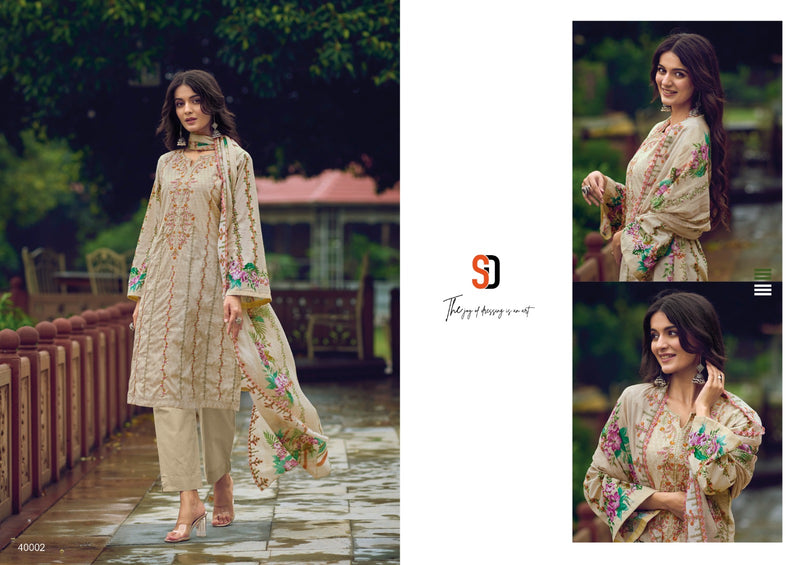 Sharaddha Designer Bin Saeed Lawn Collection Vol 4 Printed Lawn Cotton With Embroidery Work Suits