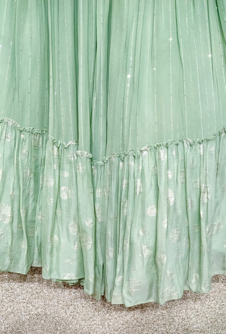 Mf Lehenga Collection Georgette Beautiful Partywear Lehnga Choli Single