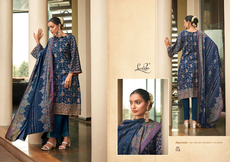 Levisha Aleena Muslin Digital Print With Elegant Handwork Designer Suit Collection