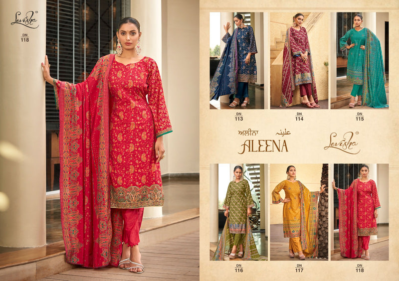 Levisha Aleena Muslin Digital Print With Elegant Handwork Designer Suit Collection