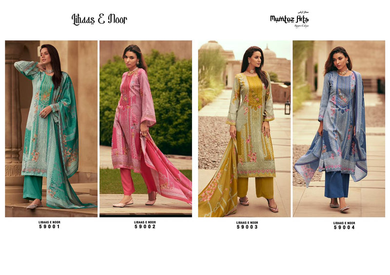 Mumtaz Arts Libas E Noor Pashmina Viscose Digital Print With Heavy Embroidery Suits