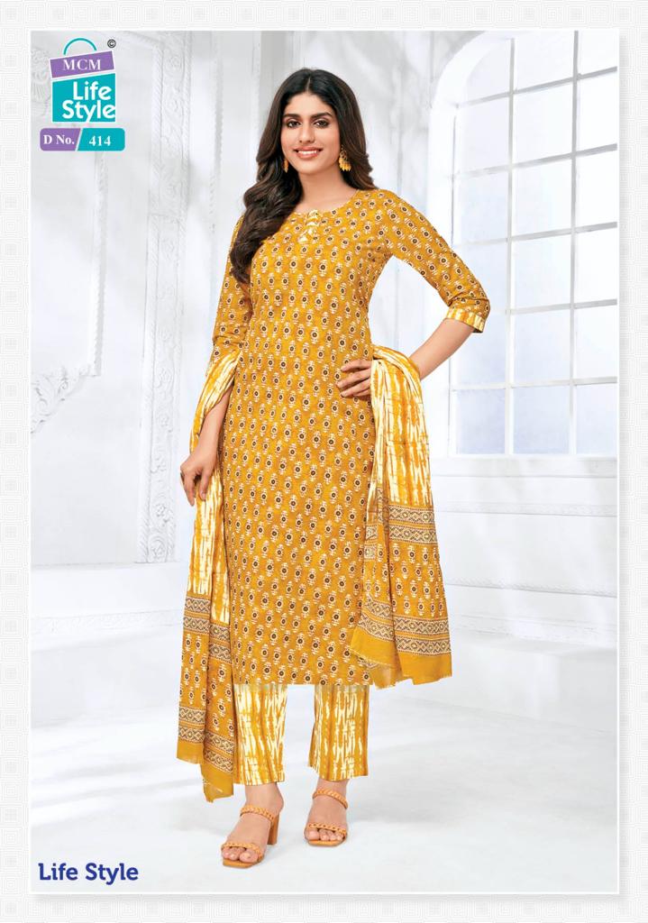 MCM LIFESTYLE VOL 4 COTTON PRINTED FANCY KURTI