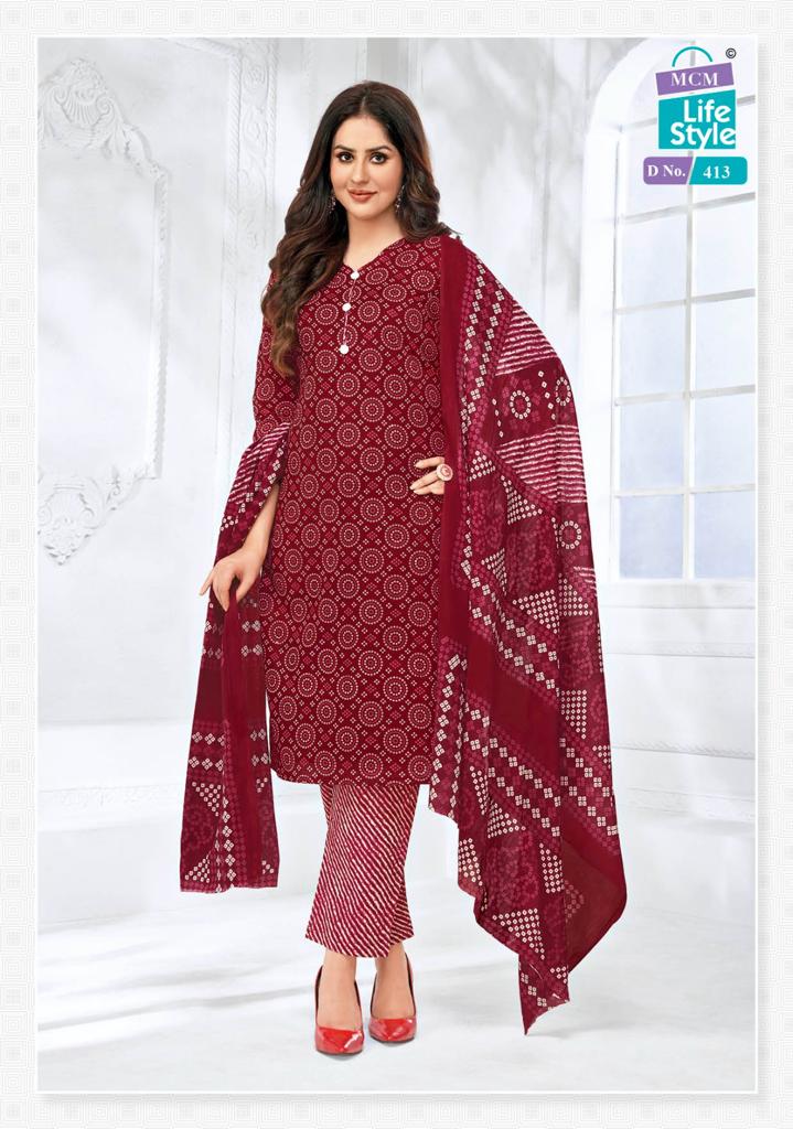 MCM LIFESTYLE VOL 4 COTTON PRINTED FANCY KURTI