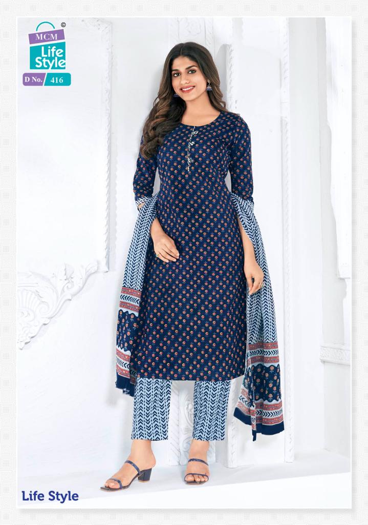 MCM LIFESTYLE VOL 4 COTTON PRINTED FANCY KURTI