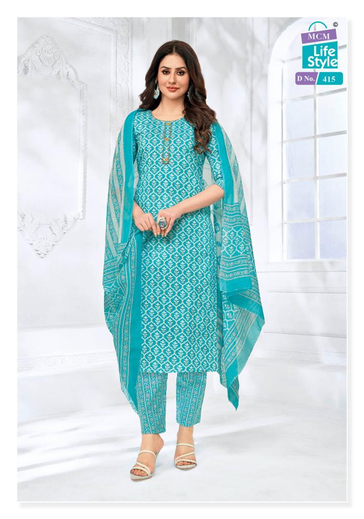 MCM LIFESTYLE VOL 4 COTTON PRINTED FANCY KURTI