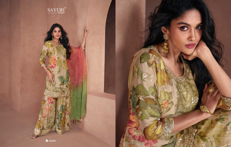 Sayuri Designer Studio Lotus Real Georgette Heavy Designer Party Wear Suit Collection
