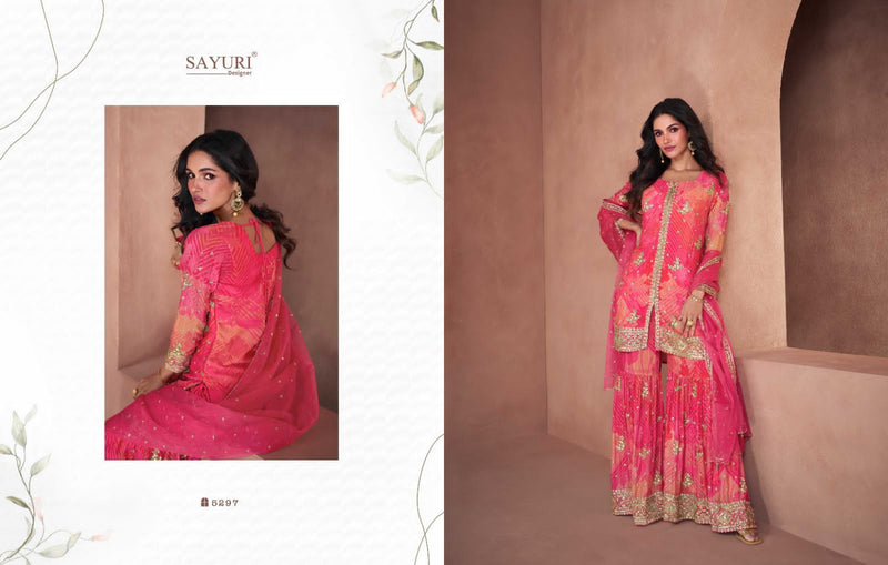 Sayuri Designer Studio Lotus Real Georgette Heavy Designer Party Wear Suit Collection
