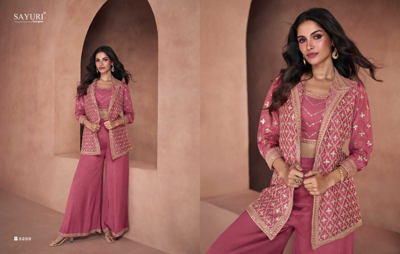 Sayuri Designer Studio Lotus Real Georgette Heavy Designer Party Wear Suit Collection