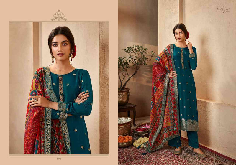 Lt Nitya Nayab Dola Jacquard With Fancy Hand Work Designer Traditional Wear Suits