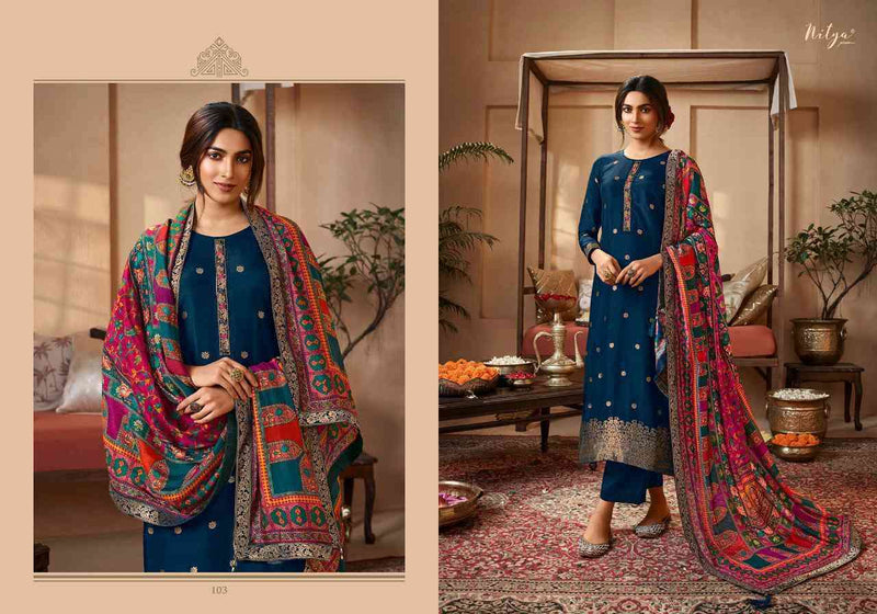 Lt Nitya Nayab Dola Jacquard With Fancy Hand Work Designer Traditional Wear Suits