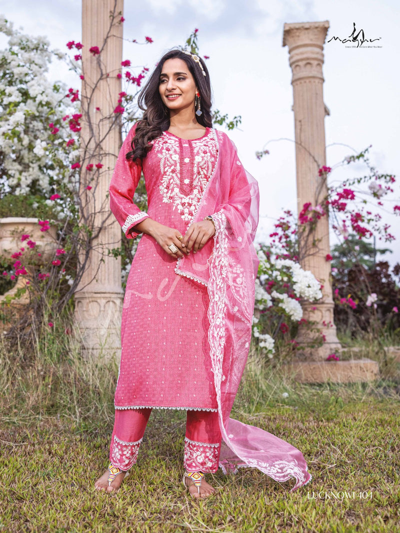 Mayur Lucknowi Vol 4 Rayon Excusive Lucknowi Kurti With Pant