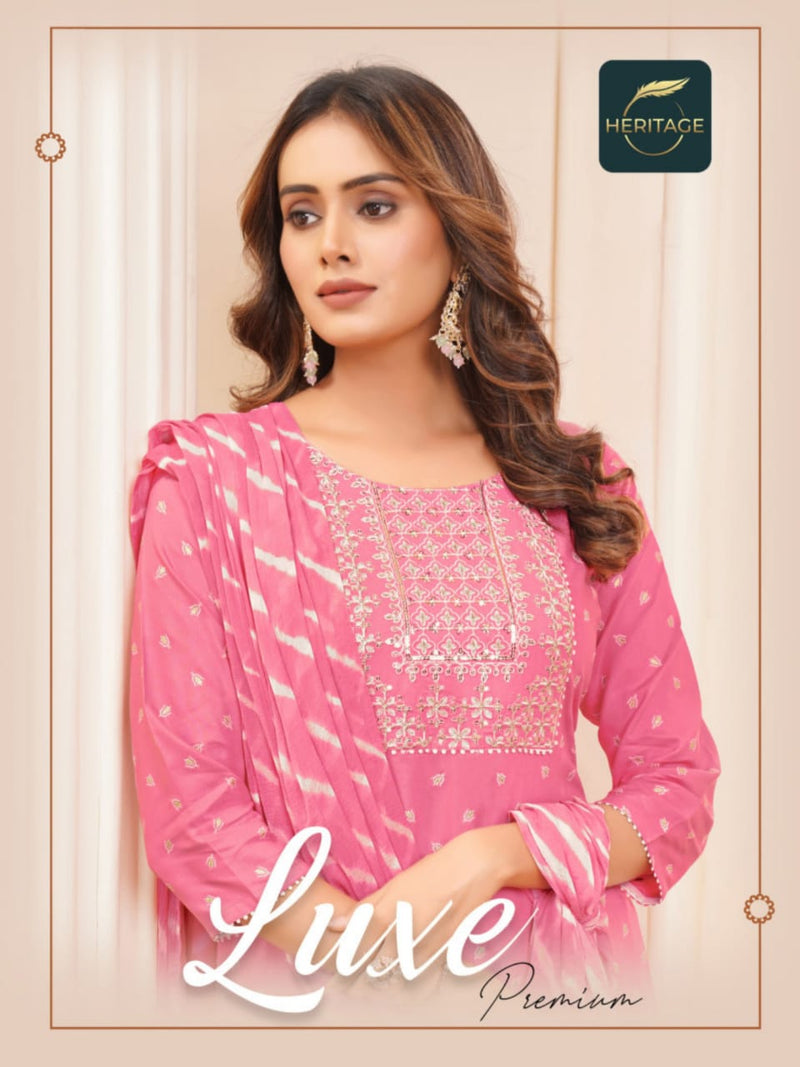 Heritage Collection Luxe Premium Rayon Sequence Designer Kurti Combo