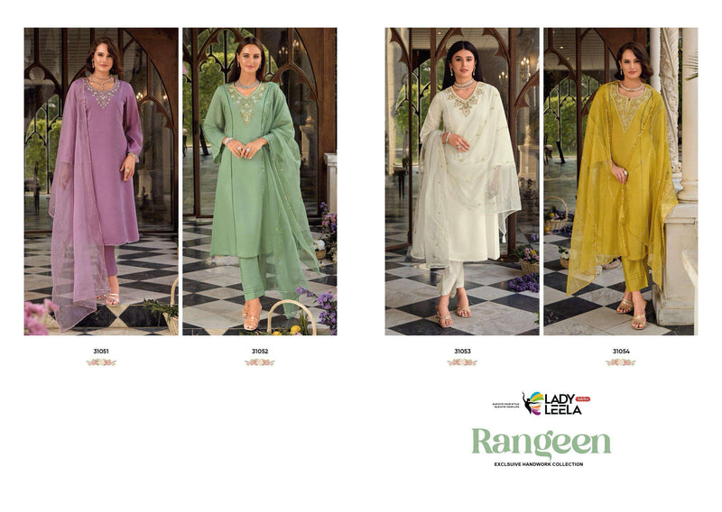 Lady Leela Rangeen Handwork Viscose Silk Fancy Designer Kurti