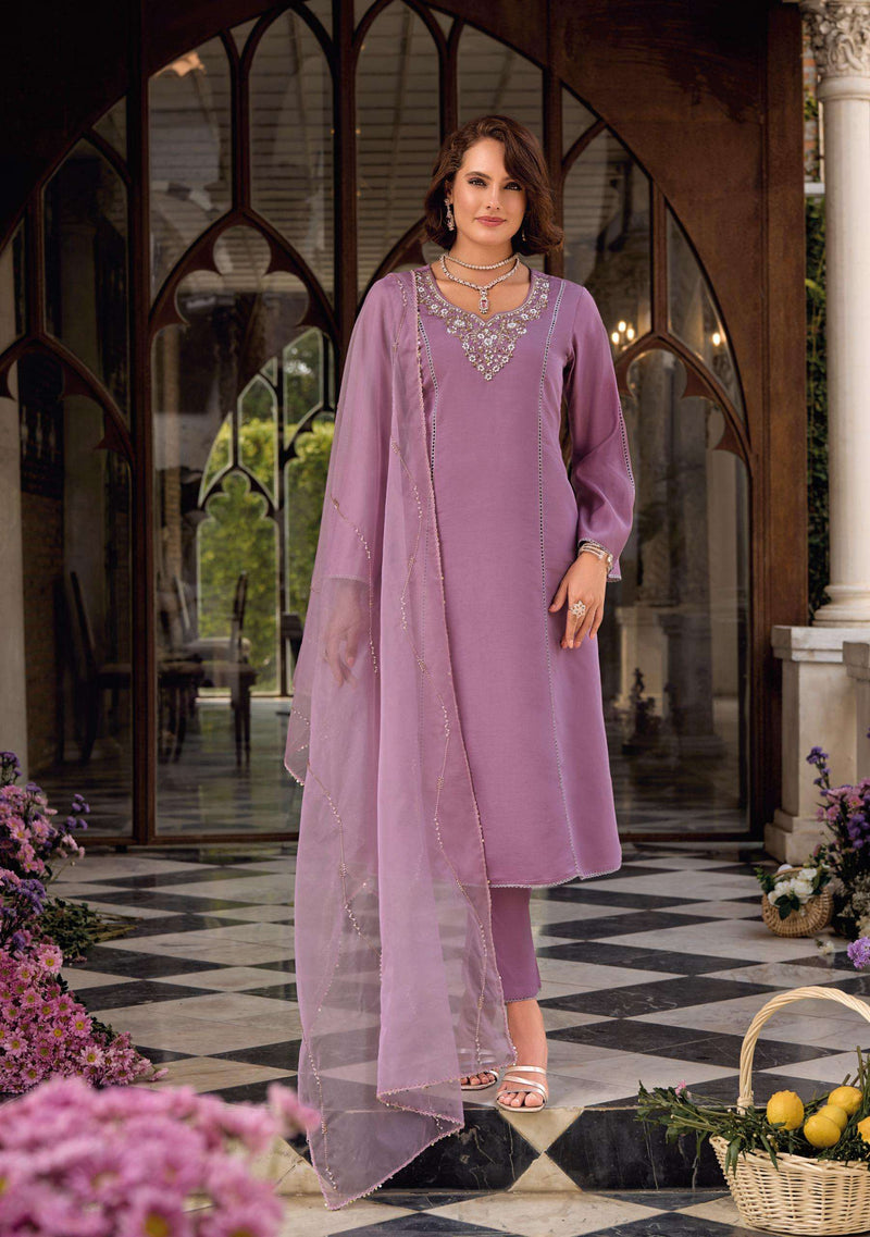 Lady Leela Rangeen Handwork Viscose Silk Fancy Designer Kurti