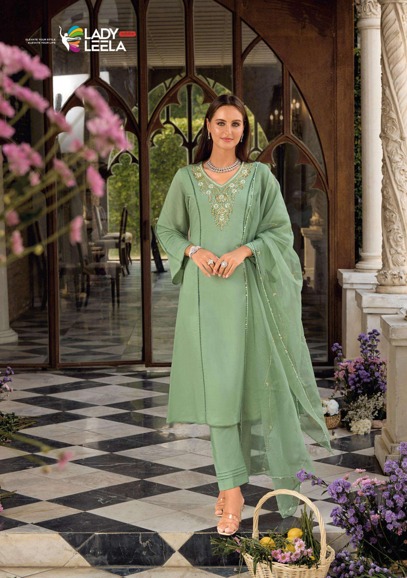 Lady Leela Rangeen Handwork Viscose Silk Fancy Designer Kurti