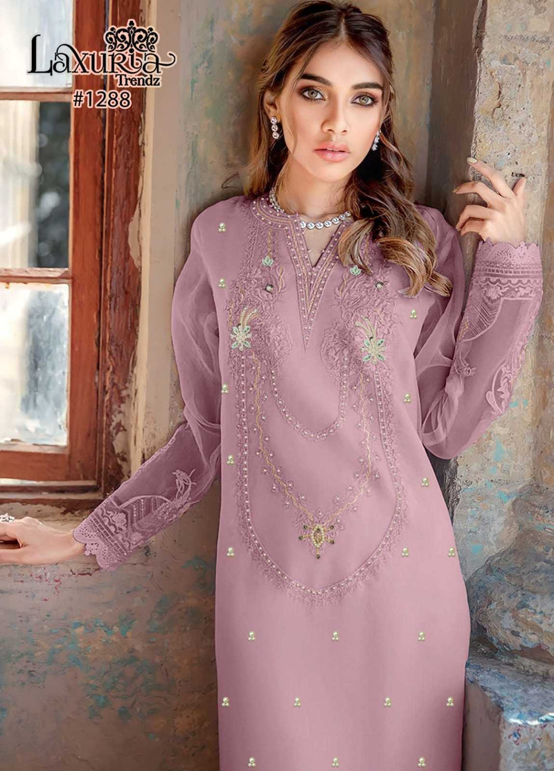 Laxuria Trendz 1288 Faux Georgette Handwork Stylish Pret Kurti