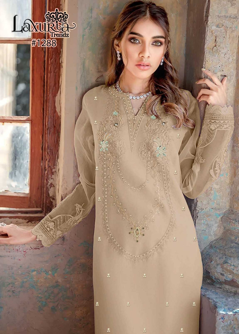 Laxuria Trendz 1288 Faux Georgette Handwork Stylish Pret Kurti
