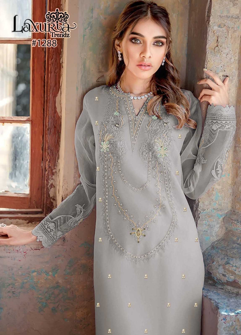 Laxuria Trendz 1288 Faux Georgette Handwork Stylish Pret Kurti
