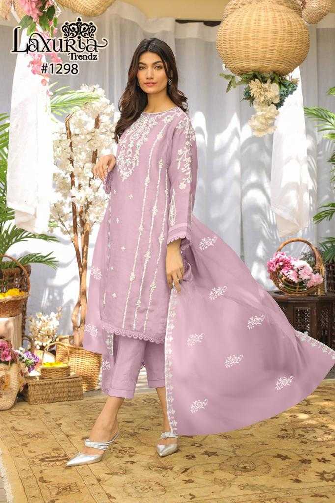 Laxuria Trendz 1298 Faux Georgette Stylish Handwork Pret Kurti