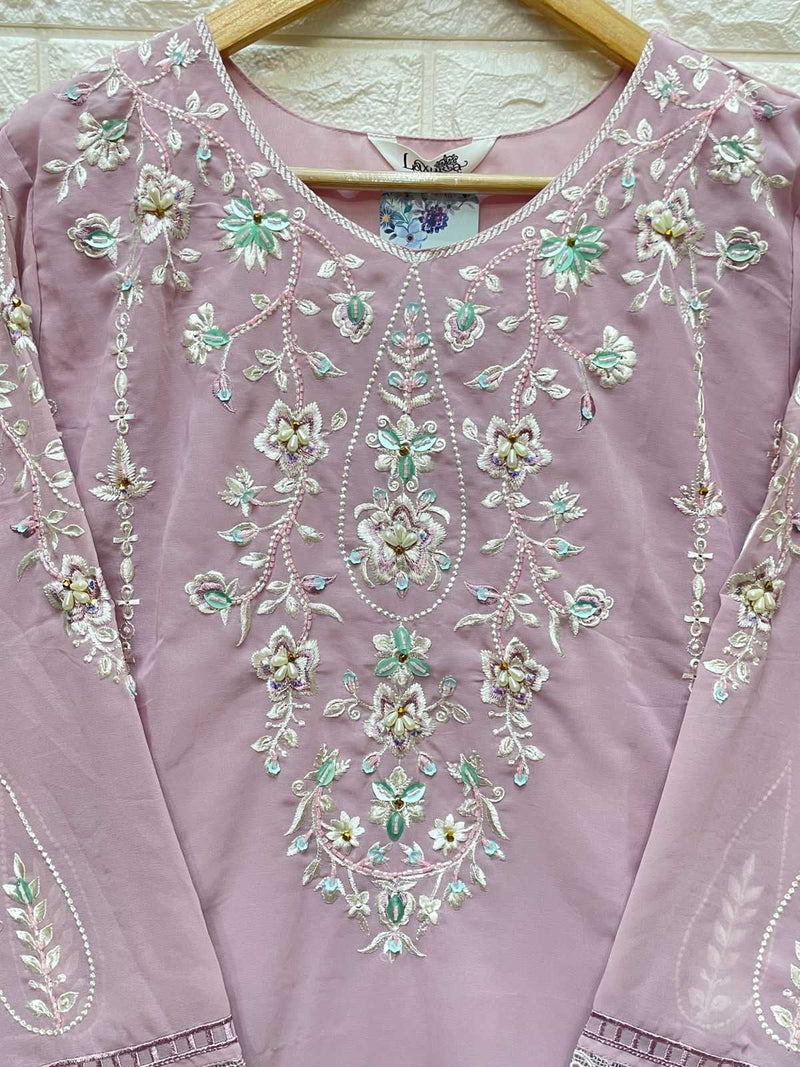Laxuria Trendz 1298 Faux Georgette Stylish Handwork Pret Kurti